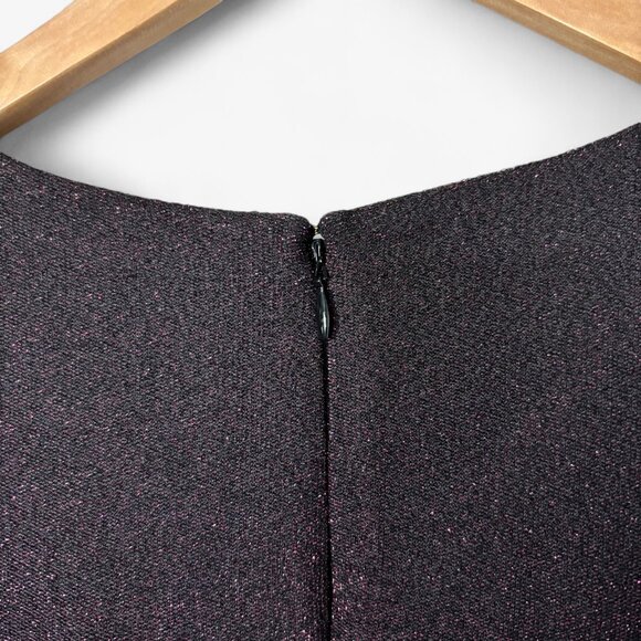 Michael Kors Metallic Twist Front Sheath Midi Dress Size Large Holiday Party - Picture 15 of 17